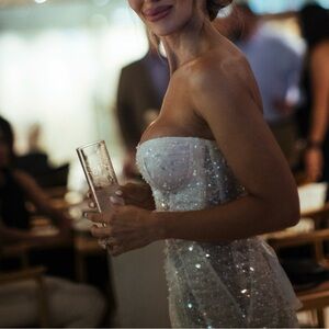 Custom made wedding dress